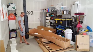 Pickleball/Basketball Court Install: Part 1 - Mega Slam 60 Delivery and Box Opening