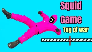 GTA 5 SQUIDGAME ragdoll- worker Tug of War #26