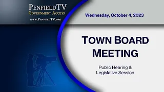 2023: October 4 | Town Board Meeting