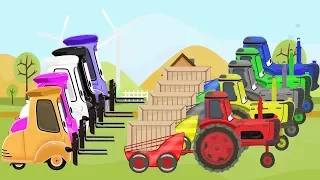 McQueen Tractor Learn Colors & Cartoon Animation for Kids and Babies | Kolory TRAKTORY dla DZIECI
