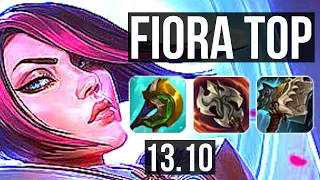 FIORA vs ORNN (TOP) | 6 solo kills, 300+ games | KR Master | 13.10