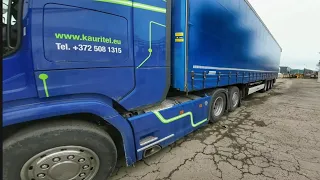 ПЕРВЫЙ РЕЙС В ШВЕЦИЮ SCANIA V8 520