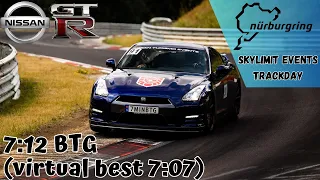 Nissan GT-R | Nürburgring | 7:12 BTG, 7:07 Virtual best | My best driving so far