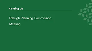 Raleigh Planning Commission - December 13, 2022