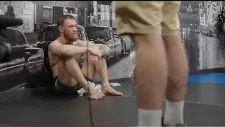 Conor McGregor in the locker room after loss to Khabib Nurmagomedov