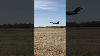 C-17 taking off from Columbus AFB