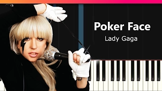 Lady Gaga - "Poker Face" EASY Piano Tutorial - Chords - How To Play - Cover
