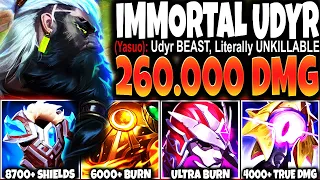 Meet the FINAL FORM OF THE IMMORTAL UDYR TOP BUILD: 260.000+ TOTAL DMG 🔥 LoL Udyr s13 Gameplay