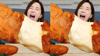 [Mukbang ASMR] SuperSize Amazing Giant Cheese 🧀 Hotdog Corndog Eatingshow Ssoyoung