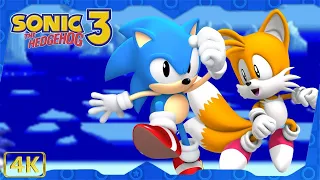Sonic the Hedgehog 3: A.I.R. ⁴ᴷ Full Playthrough (All Super Emeralds, Sonic & Tails gameplay)