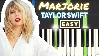 Taylor Swift - Marjorie Tutorial [EASY] - How to Play Piano for Beginners