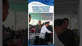 Kunjungi Pasar Johar Karawang, Presiden Jokowi Disambut Emak-emak hingga Ada yang Nyaris Pingsan