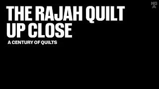 The Rajah quilt up close
