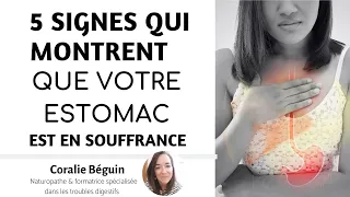 5 signes qui montrent que votre  estomac est en souffrance | Coralie Béguin Naturopathe