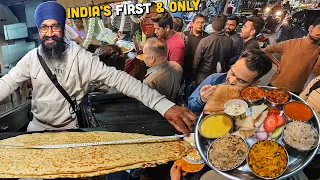 India's Biggest Desi Ghee Paratha Thali, Singh Bangalore Dosa, Desi Dhaba 😍 Street Food India New