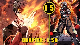 (1-5) He Was A Noob Until He Gained Otherworldy Power And Became SSS Rank Hunter | Manhua Recap |