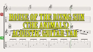 HOUSE OF THE RISING SUN/THE ANIMALS with guitar solo intro)/MY TAB FOR GUITAR (SONG FOR ACOUSTIC)#23