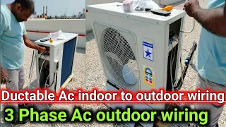 3 phase ac electric wiring | 3 phase outdoor wiring | ac outdoor wiring connection | 3 phase outdoor