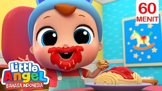 Ya Makan Spaghetti ENAK! | Little Angel Bahasa Indonesia | Kartun dan Lagu Anak Anak