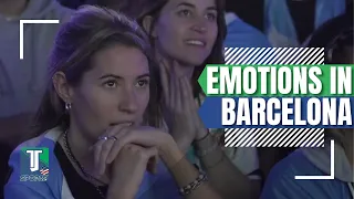 WATCH: Barcelona fans CELEBRATE Lionel Messi's FIRST FIFA World Cup TROPHY