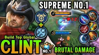 Supreme No.1 Clint!! Top Global Clint Best Build And Emblem 2023 - Mobile Legends