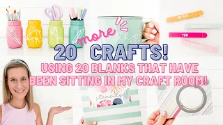 20 MORE Crafts Using 20 MORE Blanks That Have Been Sitting In My Craft Room!  A Crafty Sequel