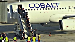 Cobalt Air A320 Water Salute - Airline Opening Ceremony at Larnaca Airport - CEO Speech