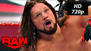 AJ Styles vs Rey Mysterio WWE Raw Dec. 9, 2019 US Championship Match HD