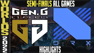 GEN vs DRX Highlights ALL GAMES | Worlds 2022 Semifinals | Gen.G vs DRX