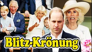 BLITZ-KRÖNUNG UM PRINZ WILLIAM. KÖNIG CHARLES III.: SCHOCK-NACHRICHT AUS DEM BUCKINGHAM PALAST