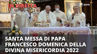 Papa Francesco celebra la Messa nella Domenica della Divina Misericordia 2022