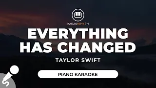 Everything Has Changed - Taylor Swift ft. Ed Sheeran (Piano Karaoke)