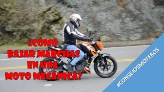 ¿Cómo BAJAR MARCHAS en una moto? - #ConsejosMoteros - MOTOMOTEROS