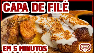 RECEITA RÁPIDA: CAPA DE FILÉ COM REQUEIJÃO E ALHO FRITO  #TheChurras ✌