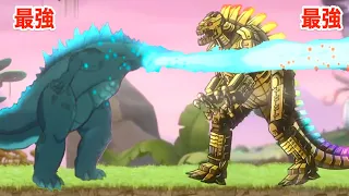 ゴジラ vs メカゴジラ！怪獣しかいない世界で最強バトルが始まる【 Kaiju Brawl 】