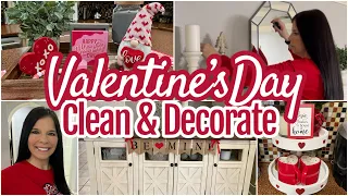 VALENTINES DAY DECORATE WITH ME | COFFEE BAR | VALENTINES DAY DECOR 2023 #cleananddecoratewithme2023