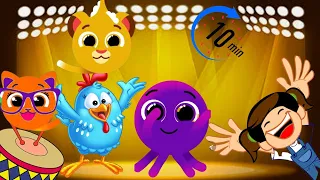 Danço pop pop   / Coletânea de músicas infantil com Bolofofos e galinha pintadinha