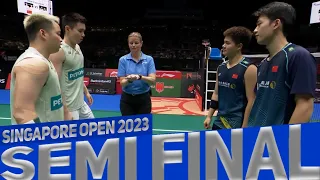 Aaron CHIA/SOH Wooi Yik vs LIANG Wei Keng/WANG Chang Badminton Singapore Open 2023 | Semi final