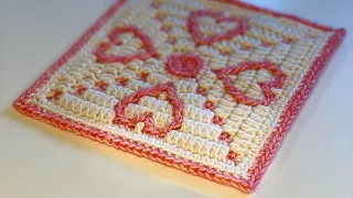 HOPE motif - Mosaic Crochet Tutorial