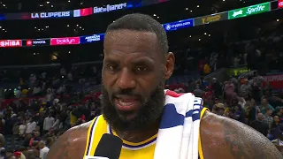 LeBron James talks 4th Qtr Comeback Win vs Clippers, Postgame Interview 🎤