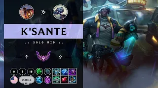 K'Sante Mid vs Fizz - NA Master Patch 14.10