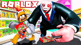 SCAPPIAMO DAL SUPERMERCATO CATTIVO SU ROBLOX!!