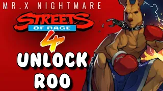 How To Unlock Secret Character Roo & Moveset Showcase | Streets of Rage 4 - Mr.X Nightmare DLC