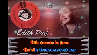 Karaoke Tino - Edith Piaf - L' Accordéoniste