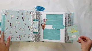 Интерактивный альбом для мальчика/Pop up album /scrapbooking