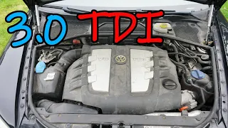 Volkswagen Phaeton 3.0 tdi engine sound and cold start