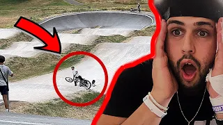 CRAZY CRASH AT THE PUMP TRACK 😳 #vlog18