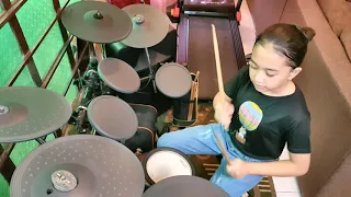 Dynamite by BTS Drum Cover by Alodia || Drummer Alodia