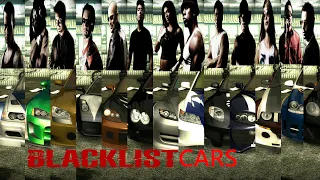 All Blacklist Cars Top Speed Test | Need For Speed Most Wanted 2005 | 2021 Graphics Mod |