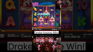 Drake Insane Slot Win! #drake #roulette #slots #maxwin #casino #bigwin #gambling #biggestwin #shorts